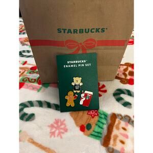 Starbucks Holiday Enamel Pin Set✨